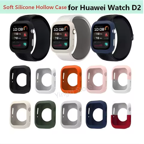 Soft Silicone Hollow Case for Huawei Watch D2 Smart Watch Strap Bumper Protector for Huawei Watch D 