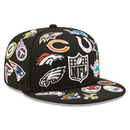 NFL ALL OVER PATCH 59FIFTY Fitted Hat Size Cap