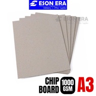HOT DEALS HOT SALES A3 Chip Board A3 1000gsm 10pcs Grey Card Board Kad Tebal