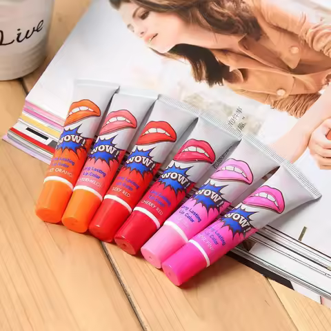 Romantic Bear Hot Selling Waterproof Lipstick Famous Brand Beauty Red Wow Makeup Matte Lip Gloss Imp