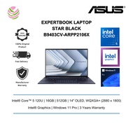 Asus ExpertBook B9 B9403CV-ARPP2106X 14" WQXGA+ OLED Laptop Star Black ( C5-120U, 16GB, 512GB SSD, I