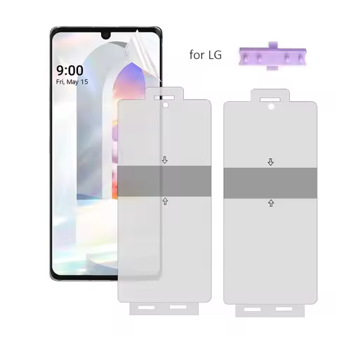 New Screen Protector for LG G8 G9 V60 ThinkQ Wing Velvet Stylo6 Full Coverage Hydrogel Protective Fr