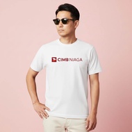Bank CIMB Niaga Unisex Cotton Combed t-shirt Distro Clothing short sleeve and long sleeve