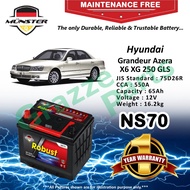 Münster Robust MF CMF NS70 | NS70R | 75D26R (65AH) Car Battery Bateri Kereta for Hyundai Grandeur Azera X6 XG250 GLS