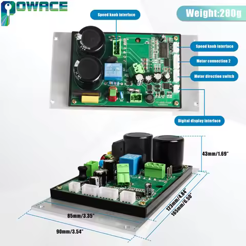 Lathe DC Brushless Spindle Motor Main Control Board Card Controller For CD-210V MX-210V WM-210V / CJ