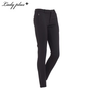 Lady Plus กางเกงขายาว | Long Pants 7011PL กางเกงทำงาน ทรงสลิม สีดำ