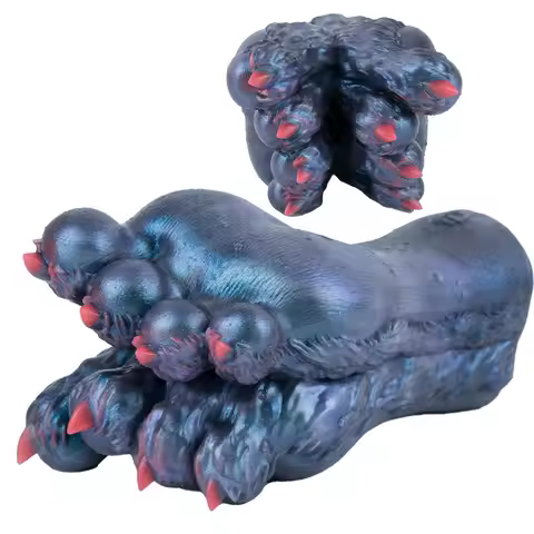 GEEBA Single Channel Monster Foot Silicone Men's Masturbator Pocket Pussy Masturbation Cup Realistic