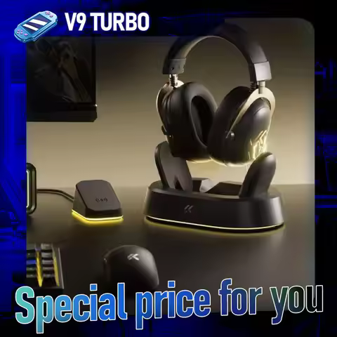 MCHOSE V9 Turbo+ Gaming Headset Wireless Magnetic Charging Headset 4-mode Gaming Microphone Bluetoot