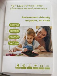 12”LCD writing tablet of environmental protection 幼兒童電子手寫塗鴉板畫板 液晶體手寫板12吋