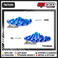 Titanium Probolt Baut Cover Radiator Variasi TZM Nmax Aerox King Nut Speed60