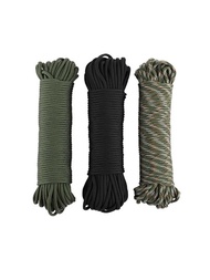 4mm戶外多功能攀登降落傘繩,編制尼龍繩,救援設備安全繩索適用於,31m,適用於野營和遠足活動