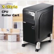 Mobile CPU Stand Computer Tower Stand CPU Holder Desktop Computer Cart CPU Roller Push Cart CPU Trol