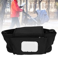 floorr-my Baby Stroller Hanging Bag Large Capacity Organizing Pram Storage Pouch with Adjustable Con