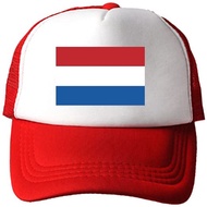 Premium net truscekr hat with Dutch flag design