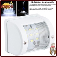 KEYOOL LED Navigation Lamp, IP66 3W Boat Signal Light, Durable 12V/24V 135 Degrees Signal Light Boat