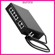 Auro 4 Port POE Networking Switches 100Mbps 2 Additional Port Metal Housing For Smooth Connectivitie