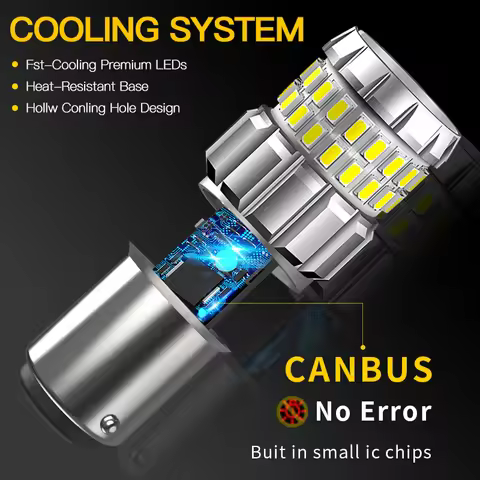 2PCS P21/5W 1157 BAY15D LED Brake Light Bulb Canbus For Suzuki Alto 94-08 Baleno 95-02 Celerio 14-up