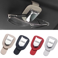 car glasses case sunglass holder car visor sunglasses holder clip For Audi accessories eyeglass box