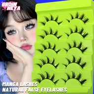 GROINNEYA Manga Lashes Soft Natural Eyelashes Thick False Eyelashes Manga Eyelashes Daily Dating Mak