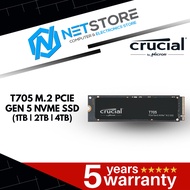 CRUCIAL T705 PCIe GEN5 NVMe M.2 SSD - (1TB | 2TB | 4TB)