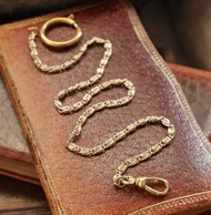 復古法國金色迴紋針懷錶鍊 手鍊 項鍊 N836