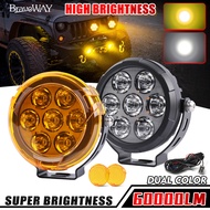 MGLLIGHT 4.5 inch LED Work Light Motorcycle Round Spotlight with Free Wire Set LED Driving Headlamp 