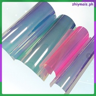 4 Sheets Prismatic Making Material Clear Holographic Film Iridescent Cellophane Vinyl Paper zhiymais