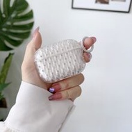 Apple Rhinestone Decor Case Compatible With Airpods Compatible With Airpods1/2 AirPods Pro