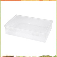 Plastic File Organizer Transparent Square Storage Box A4 Storage Box File Storage Box qeufjhpoo