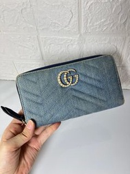 Gucci Marmont 珍珠長夾 日本限定款