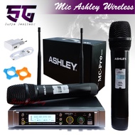 Microphone Wireless Ashley MC PRO Mic Karaoke Mikropon 2 Handle / Mikrofon Original