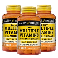 MASON NATURAL Daily Multiple Vitamins with Minerals - 24 Essential Vitamins and Minerals, All in One