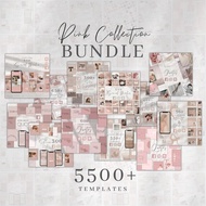 5500+ Canva Templates Bundle IG Post Story Template Social Media Design Content Creator, Influencer