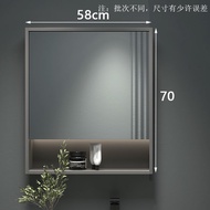 Smart Bathroom Mirror Cabinet Mirror Box Wall-Mounted Separate Bathroom Demisting Cosmetic Mirror Storage Locker with Li