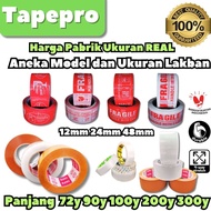 MERAH (Min 3Pcs) Clear / Brown / Fragile Red / White / Unboxing / 72yards / 90yards / 200yards / 300