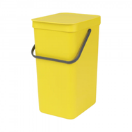 brabantia - 比利時製 16L 掛牆式手提回收垃圾桶 (黃色) 40 x 28 x 22cm 109867 廚房 | 廁所 | 辦公室 垃圾桶