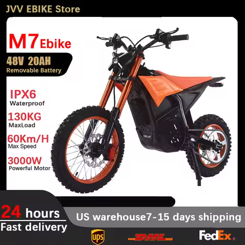 JVV M7 E bike 3000W electriic dirt bike Off-Road Electric bikes 48V 20AH electric bicycle 60km/h 20 