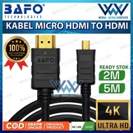 BAFO Micro HDMI to HDMI 4K Goldplated Cable HDMI CAMERA Cable/