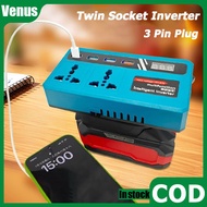 3 Pin Plug Inverter Power Socket Adaptor 150W Camping Inverter Twin Socket With USB+Type C 🔥Generato