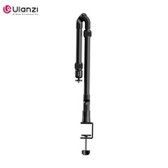 Ulanzi ZJ02 ชุดถ่ายภาพแบบพับได้สำหรับโต๊ะทำงาน คีย์บอร์ด ที่วางโทรศัพท์มือถือแบบยึดแน่น ช่องเก็บของแ