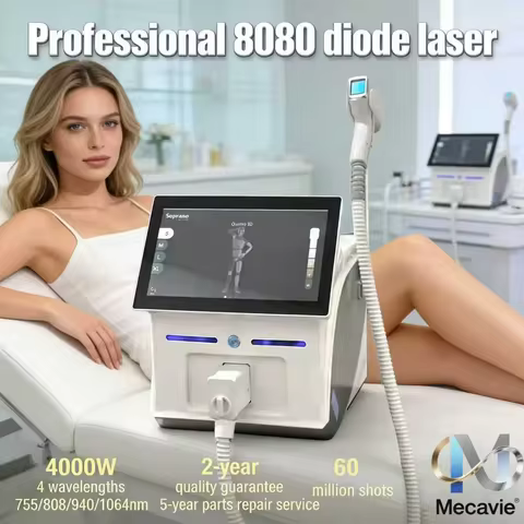 Portable Diode Laser Hair Removal Machine 755 808 1064nm Professional Permanent Hair Removal Man or 