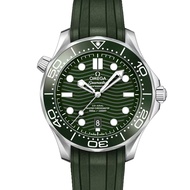 【OMEGA 歐米茄】海馬系列 潛水三百米 綠海馬膠帶款 42mm