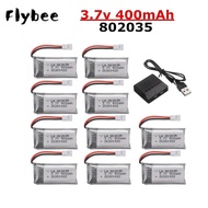 ❈3.7V 400mah Lipo Battery For H107 H31 KY101 E33C E33 U816A V252 H6C 25C RC Quadcopter 3.7v 8020 ┲Z