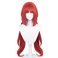 Meguru Nilou Genshin Impact Game COS Wig Red hair Waist-length hair Double ponytail for women cospla