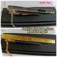 Tie Clip | Tie clip | Tie Clip | SILVER & GOLD Tie Clip Hook Chain