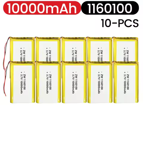 1160100 High Capacity 10000mah 3.7V Battery+PCB Protection Board Rechargeable Flat Battery Laptop Ba