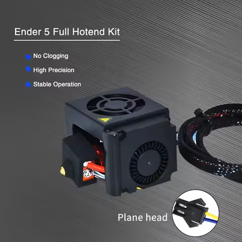 3D Assembled Ender 5 Plus Full Hotend Kit 1.75mm Extruder 0.4mm Nozzle Diameter Aluminum Heat Block 