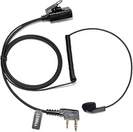 YNIBST IE09CK Headheld Walkie-Talkie Soft Sponge Cushion Headset Earpiece with Coiling Cable PTT MIC