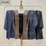 Cardigan Labuh Pocket,Long Sleeve Cardigan,Pocket Cardigan,Women Cardigan Muslimah,Cardigan Cotton,Cardigan Plain Pocket