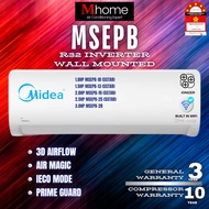 MIDEA PENYAMAN UDARA 1.0HP-3.0HP INVERTER SIRI MSEPB (5STAR) DENGAN WIFI/MIDEA INVERTER AIRCOND